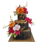 🎂 Юбилейна торта „Златна елегантност 60“ Ф-1850 🎂 Юбилейна торта „Златна елегантност 60“ Ф-1850