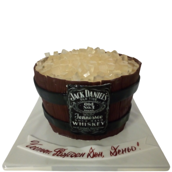 🥃 Themed Cake "Whiskey Barrel" F-692