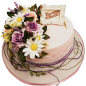 🌸🎂 Празнична торта „Нежни цветя“ – Ф-469 🌸🎂 Празнична торта „Нежни цветя“ – Ф-469