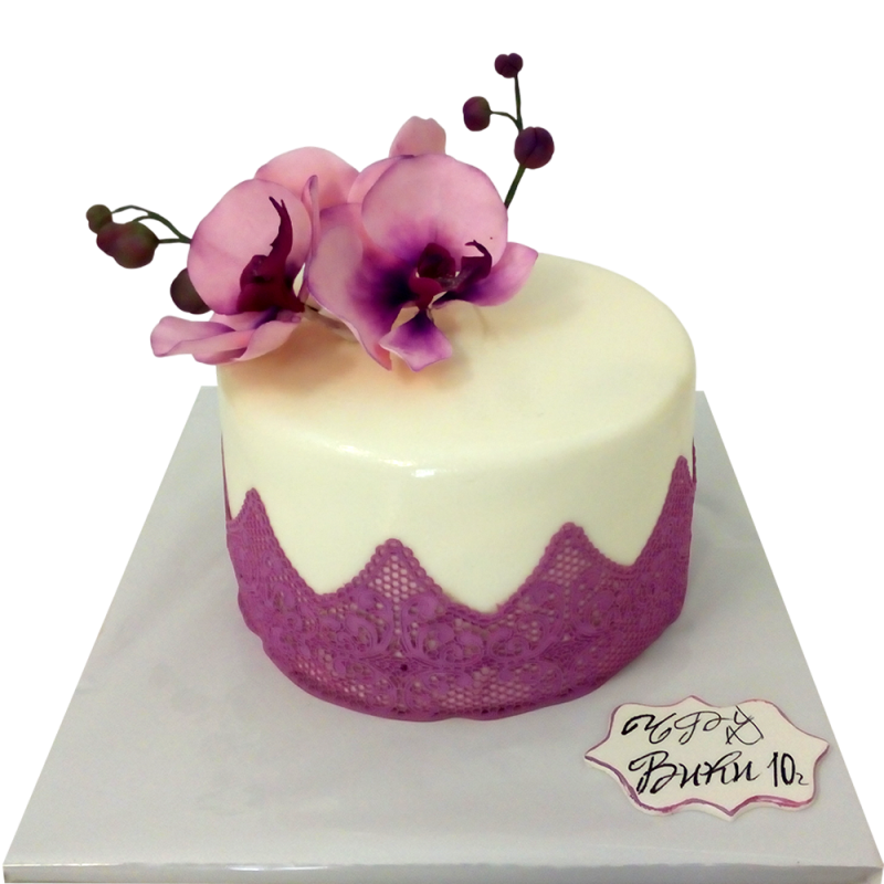 🌸🎂 Festive cake "Orchid Elegance" - F-602 🌸🎂 Festive cake "Orchid Elegance" - F-602