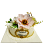 🌸🎂 Anniversary cake "Golden Floral Elegance" - F-295