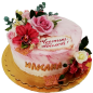 🌸🎂 Празнична торта „Розова грация“ – Ф-604