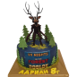 🎮🌲 Children's cake "99 Nights in the Forest" - F-2239