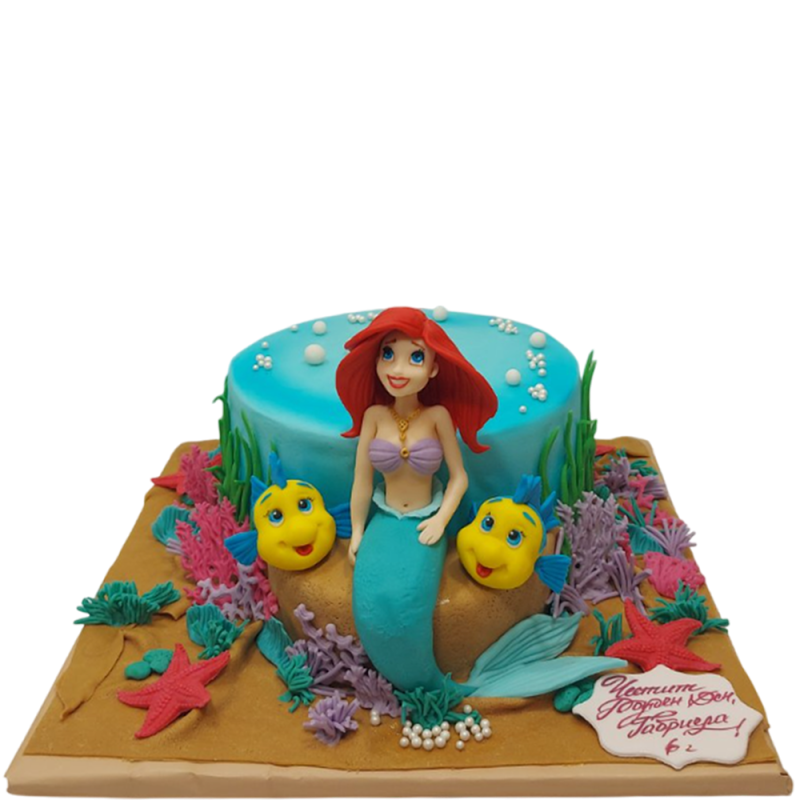 🧜♀️ Ariel and Friends Cake | Model F-1937 🧜♀️ Ariel and Friends Cake | Model F-1937