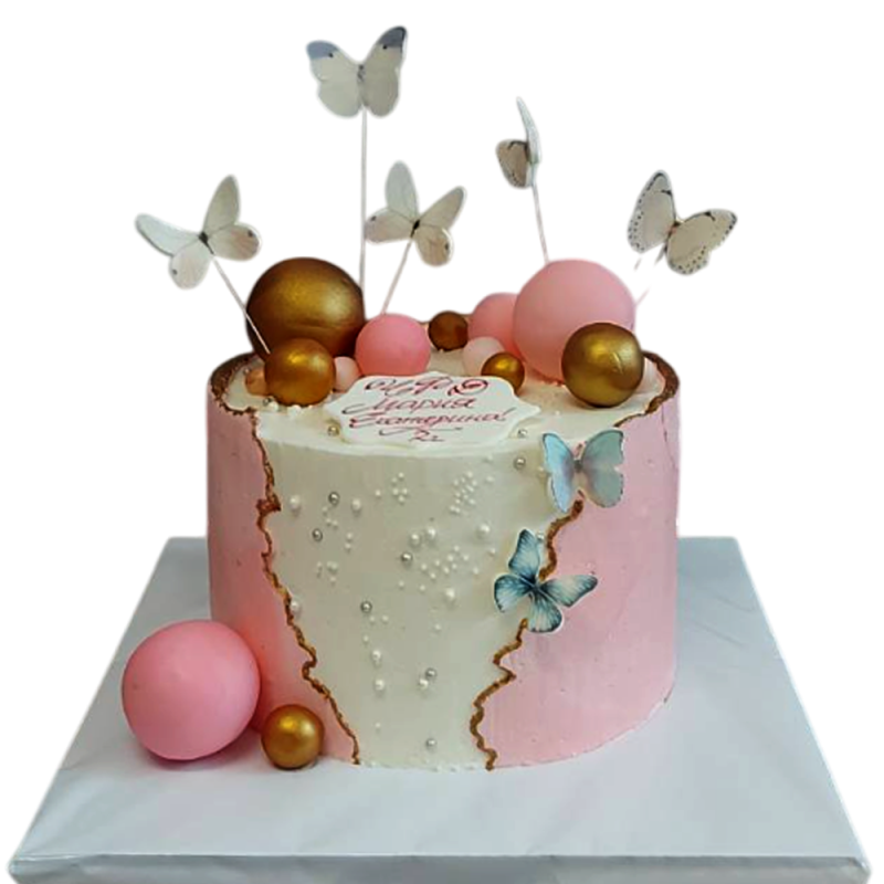 🦋🎀 Modern Cake "Butterfly Tenderness" - F-1950 🦋🎀 Modern Cake "Butterfly Tenderness" - F-1950