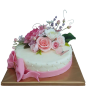 🌸🎂 Elegant flower cake "Romantic Tenderness" - F-1894 🌸🎂 Elegant flower cake "Romantic Tenderness" - F-1894