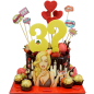 🔥💋 Cake "Sexy Pop Art 32" - F-980 🔥💋 Cake "Sexy Pop Art 32" - F-980