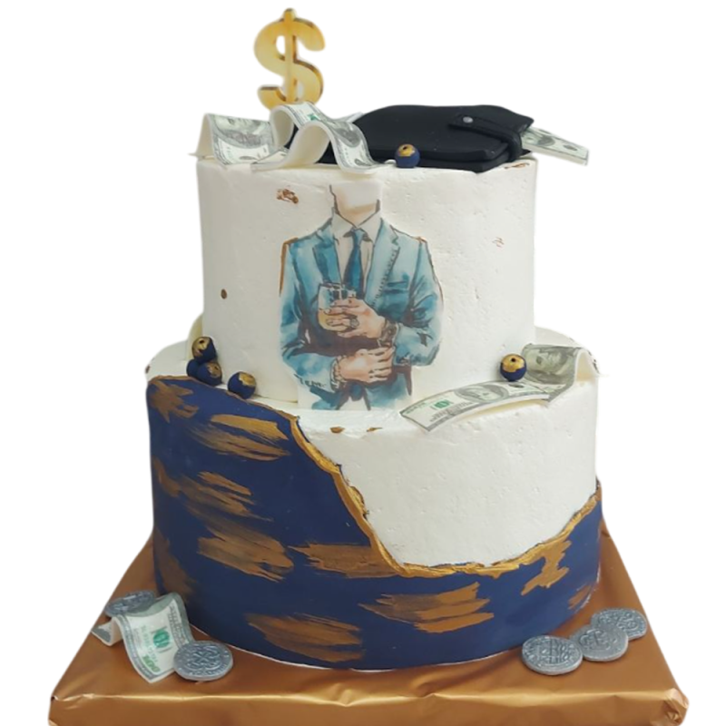🎂💼💰 Мъжка торта „Success & Style“ – Ф-1619 🎂💼💰 Мъжка торта „Success & Style“ – Ф-1619