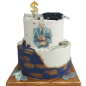 🎂💼💰 Men's cake "Success & Style" - F-1619 🎂💼💰 Men's cake "Success & Style" - F-1619