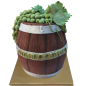 🍇🍷 Anniversary cake "Barrel of grapes" - F-1432