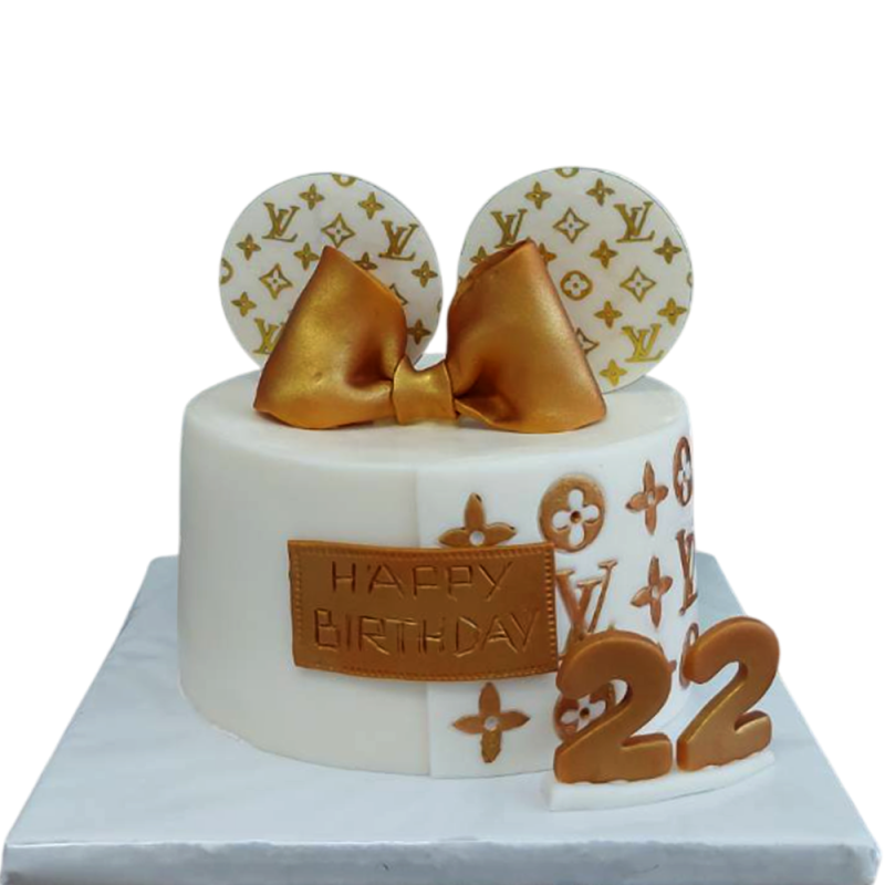 🎀✨ Юбилейна торта „Golden Fashion 22“ – Ф-1676 🎀✨ Юбилейна торта „Golden Fashion 22“ – Ф-1676