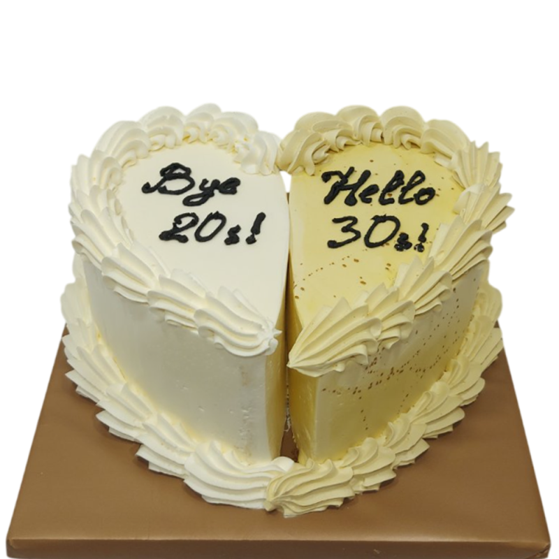 🎂✨ Birthday cake "Bye 20s - Hello 30s" - F-1823 🎂✨ Birthday cake "Bye 20s - Hello 30s" - F-1823