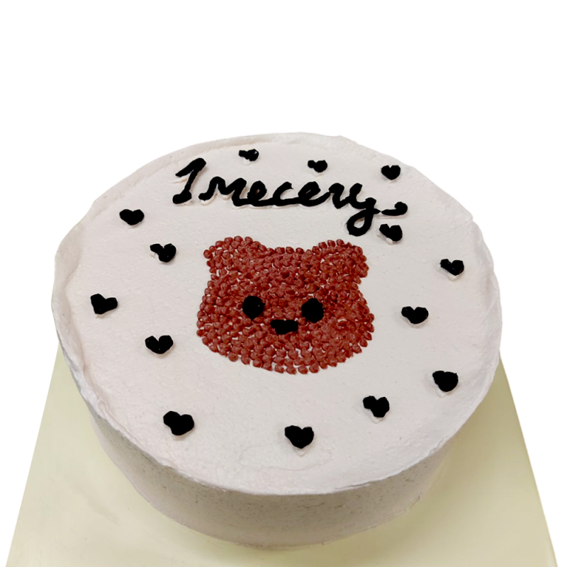 🎂🐻 Детска торта с мече и персонално име – Ф-1838