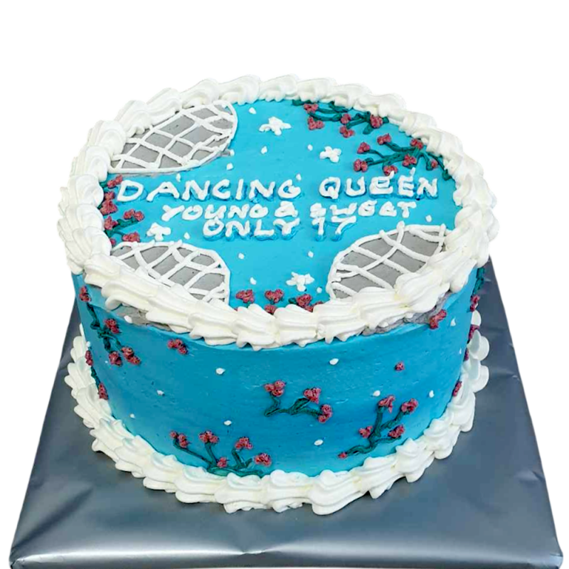 🎂🩰 Арт торта „Dancing Queen“ в синьо – Ф-1801 🎂🩰 Арт торта „Dancing Queen“ в синьо – Ф-1801