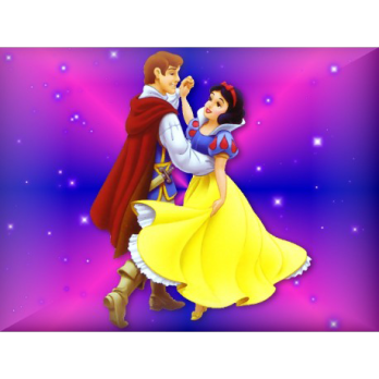 Cake with picture "Snow White and the Prince" No. 003-039