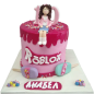 Roblox Cake for a Girl with a Figurine – Model F-1262 Roblox Cake for a Girl with a Figurine – Model F-1262