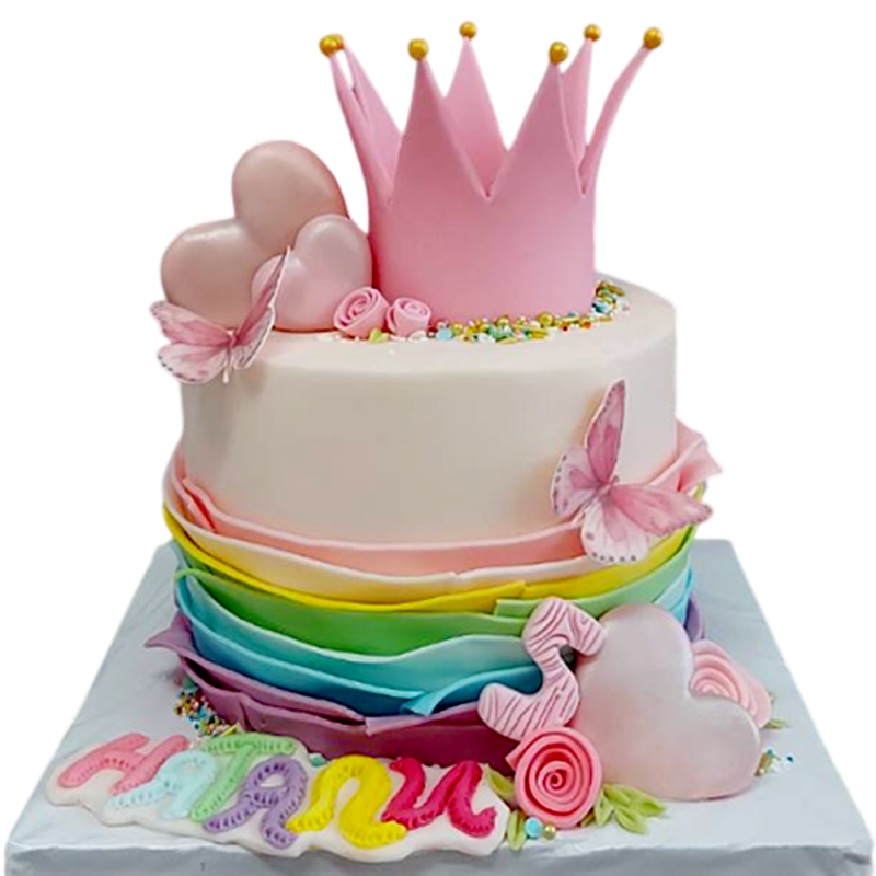 ππ Princess Rainbow Cake | Model F-1767 ππ Princess Rainbow Cake | Model F-1767
