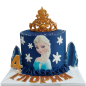❄️👑 Cake "Elsa - Frozen" with a golden crown | Model F-1681