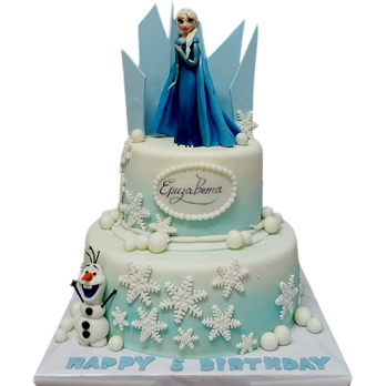 ❄️⛄ Торта „Елза и Олаф“ – Frozen | Модел Ф-1967