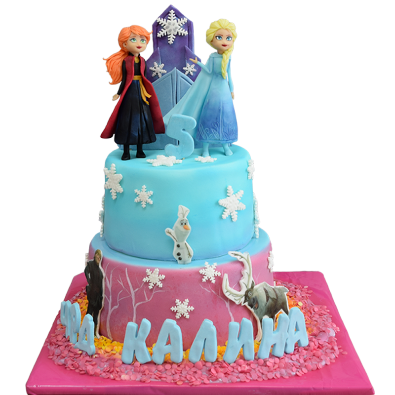 ❄️ Cake "Frozen - Elsa and Anna" | F-1210