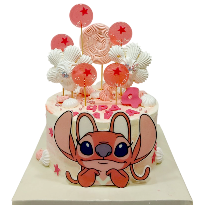 🎂 Children's Cake Stitch in Pink – F-2184 🌸⭐ 🎂 Children's Cake Stitch in Pink – F-2184 🌸⭐