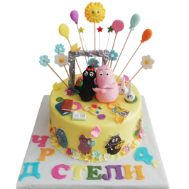 Торта „Барбарони“ – Цветна арт торта Ф-952