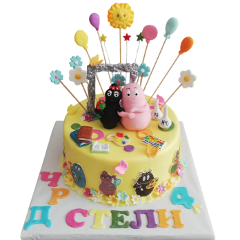 Торта „Барбарони“ – Цветна арт торта Ф-952