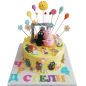 Cake "Barbaroni" - Colorful Art Cake F-952 Cake "Barbaroni" - Colorful Art Cake F-952