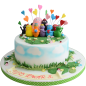 Cake "Barbaroni - Colorful Party" F-951 Cake "Barbaroni - Colorful Party" F-951