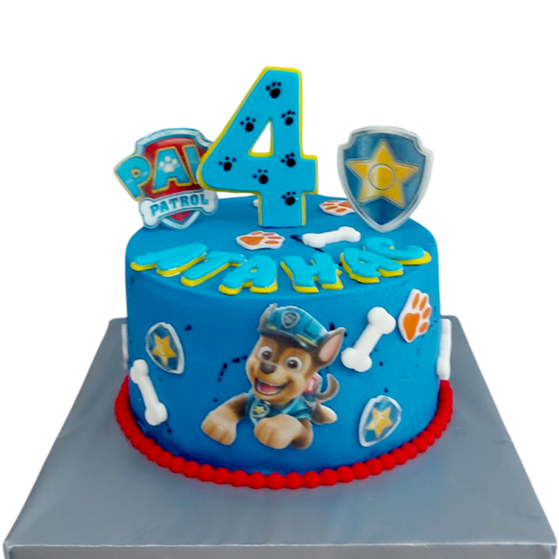 ππΎπ Paw Patrol Cake β Chase and Police Badge F-1659 ππΎπ Paw Patrol Cake β Chase and Police Badge F-1659