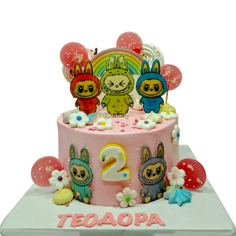 π Children's cake Labubu with a rainbow β F-2238 πβ¨ π Children's cake Labubu with a rainbow β F-2238 πβ¨