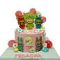 🎂 Детска торта Лабубу с дъга – Ф-2238 🌈✨ 🎂 Детска торта Лабубу с дъга – Ф-2238 🌈✨