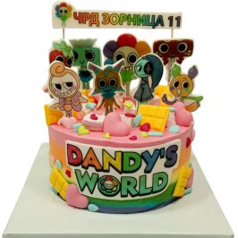 🍭 Торта „Dandy’s World – Зорница“ | Модел Ф-2118
