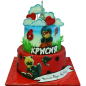 🎂 Children's two-story cake Ladybug – F-1279 🐞❤️ 🎂 Children's two-story cake Ladybug – F-1279 🐞❤️