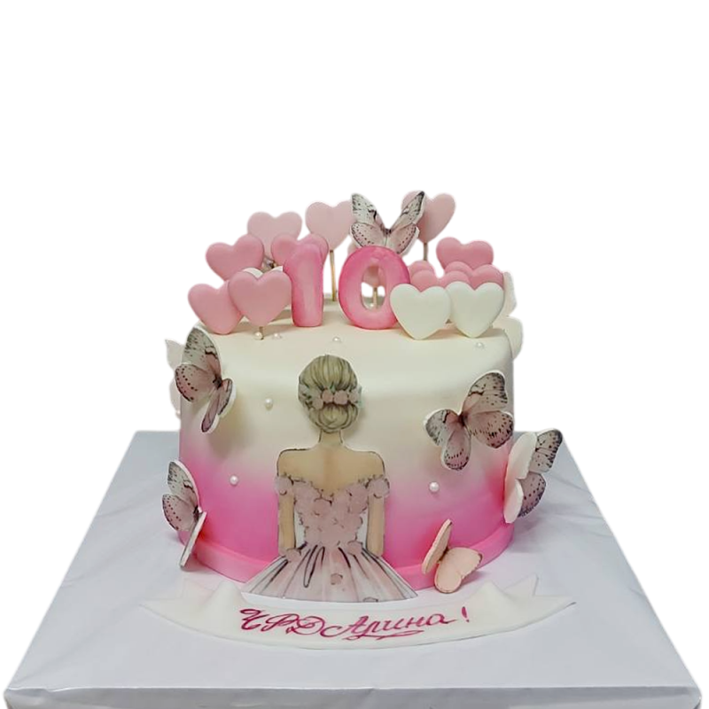 🎀🦋 Pink Tenderness Cake – F2013