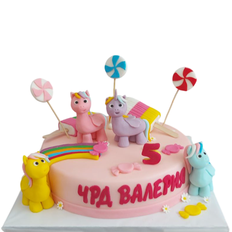 ππ¦π Cake "Unicorns and Rainbow" - Model F-1734 ππ¦π Cake "Unicorns and Rainbow" - Model F-1734