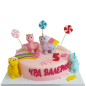 🎂🦄🌈 Торта „Еднорози и дъга“ – Модел Ф-1734 🎂🦄🌈 Торта „Еднорози и дъга“ – Модел Ф-1734