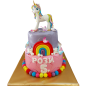 Cake "Unicorn and Rainbow" F-1488