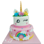 Cake "Winning Unicorn and Rainbow" F-1373