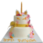 Cake "Unicorn with a Golden Ribbon" F-1465