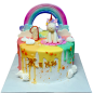 Cake "Unicorn with Pastel Rainbow" F-1029