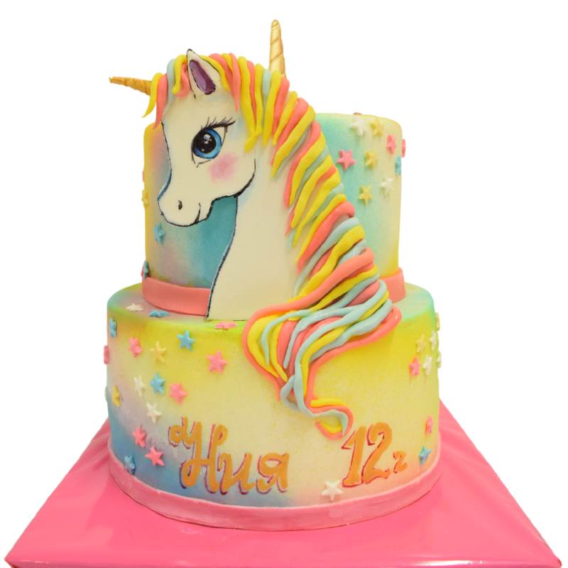 Cake "Pastel Unicorn" F-388