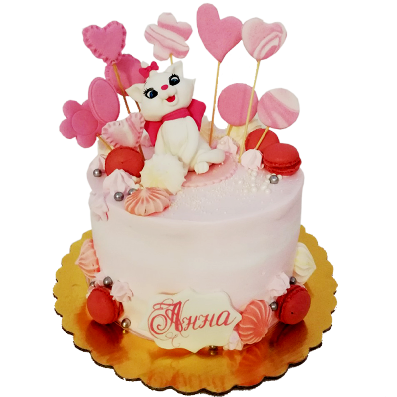 Cake "Anya the Kitten" - F-732 Cake "Anya the Kitten" - F-732