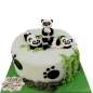 🐼🌿 Children's Panda Cake – F644