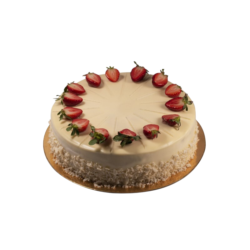 Bella Cake – Elegant white cake with strawberries and sour cream