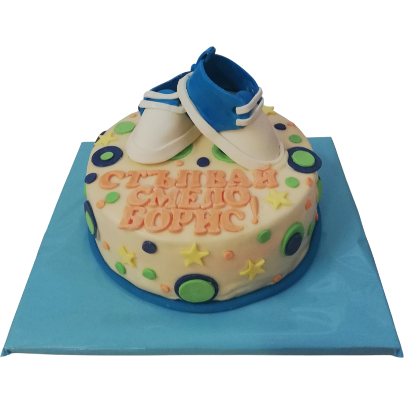 ๐๐ Cake "Boris" - Baby Buoys in Blue and Pastel Colors F-911 ๐๐ Cake "Boris" - Baby Buoys in Blue and Pastel Colors F-911