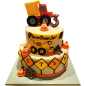 🚧 Cake "Construction Site - Truck and Bulldozer" | Model F-477 🚧 Cake "Construction Site - Truck and Bulldozer" | Model F-477