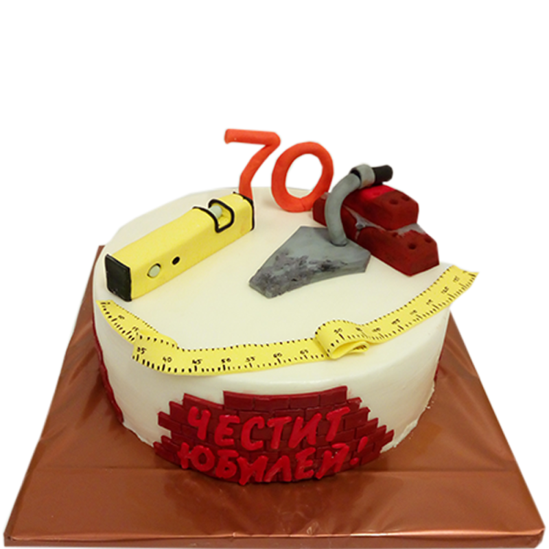 🛠️🎉 Юбилейна торта „Майстор 70“ Ф-417